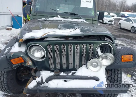 1997 Jeep Wrangler Sport из США, поврежденный, VIN 1J4FY19S8VP501935